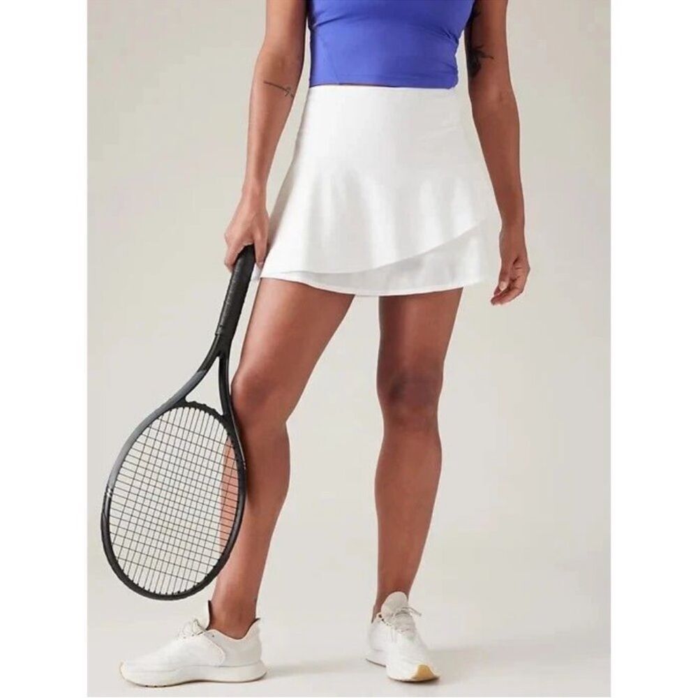 Athleta Women’s Size 2X Ace Ruffle Mesh Skort EUC